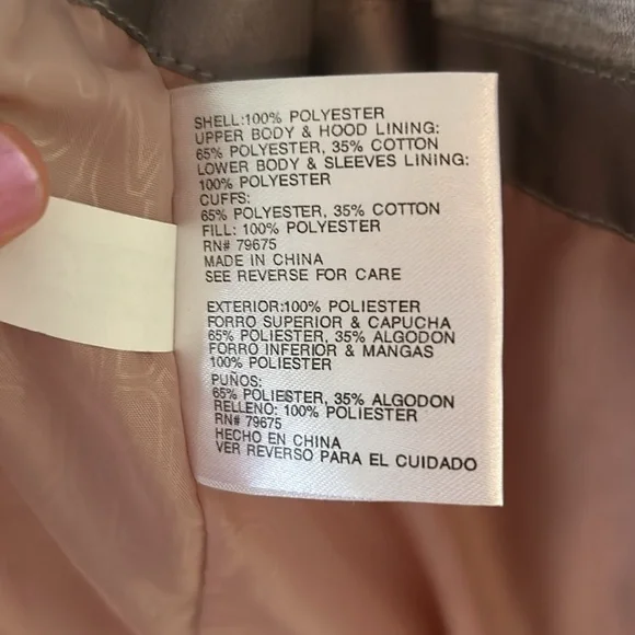 Michael Kors pink Hooded Puffer jacket Girls 14